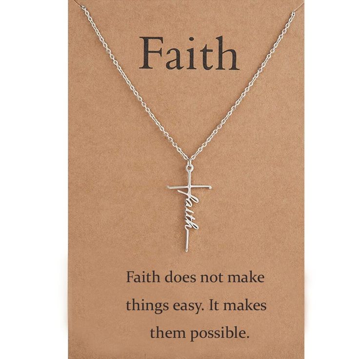 Faith Cross Necklace
