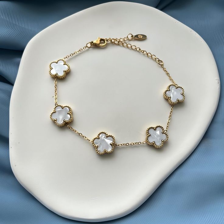 White Clover Bracelet
