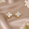 White Clover Earrings