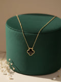 Single Clover Black Necklace