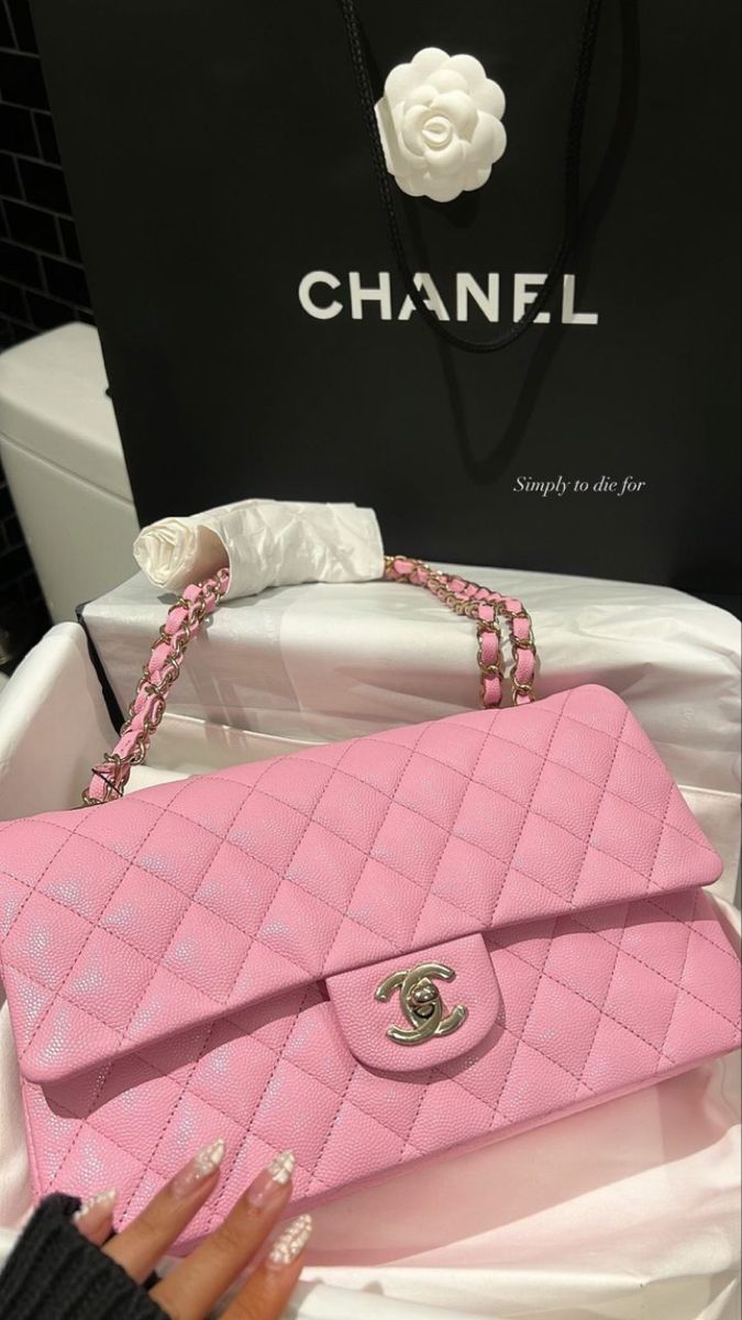 Channel Soft Pink Quilted Bag